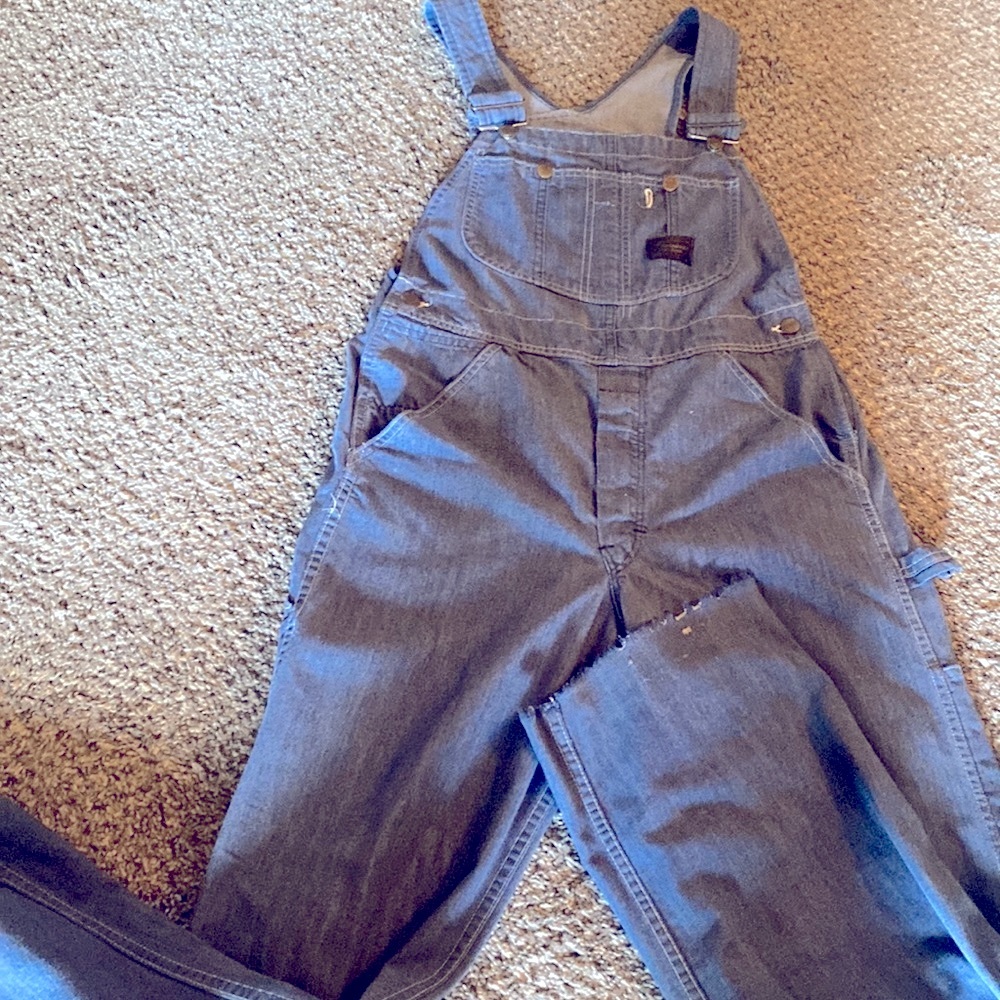 VINTAGE SEARS & ROEBUCKS UNISEX Overalls ZIPPER boho
